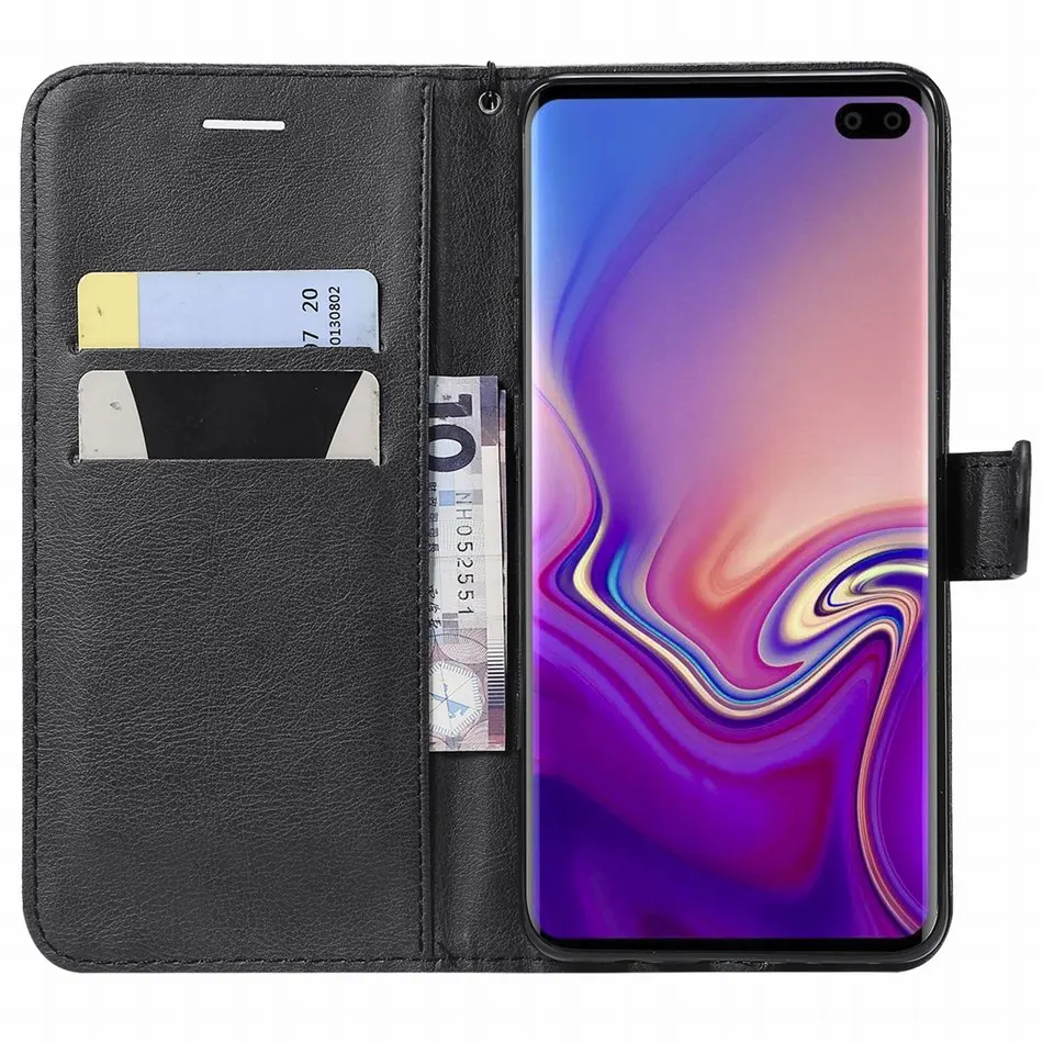 Флип Чехол без рисунка для корпуса Samsung Note 10 плюс A80 A10E A10 A20E A2 Core A20 A30 A40 A50 A60 A70 A8S M30