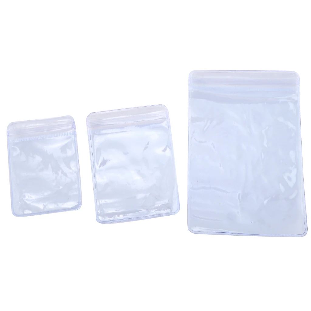 

100 Pieces PPC Poly Plastic Reclosable Bag Pouch Jewelry Organizer Transparent Bag