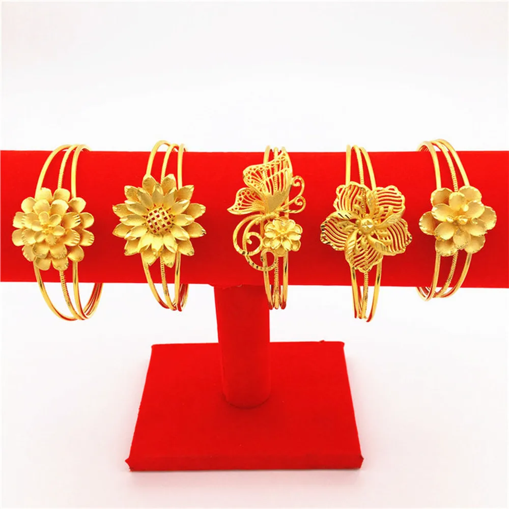 

Luxury 24k Gold Color Ethiopian Jewelry Bangles for Women Dubai Ramadan Bangles&Bracelet African/Arab Weeding Jewelry Gifts