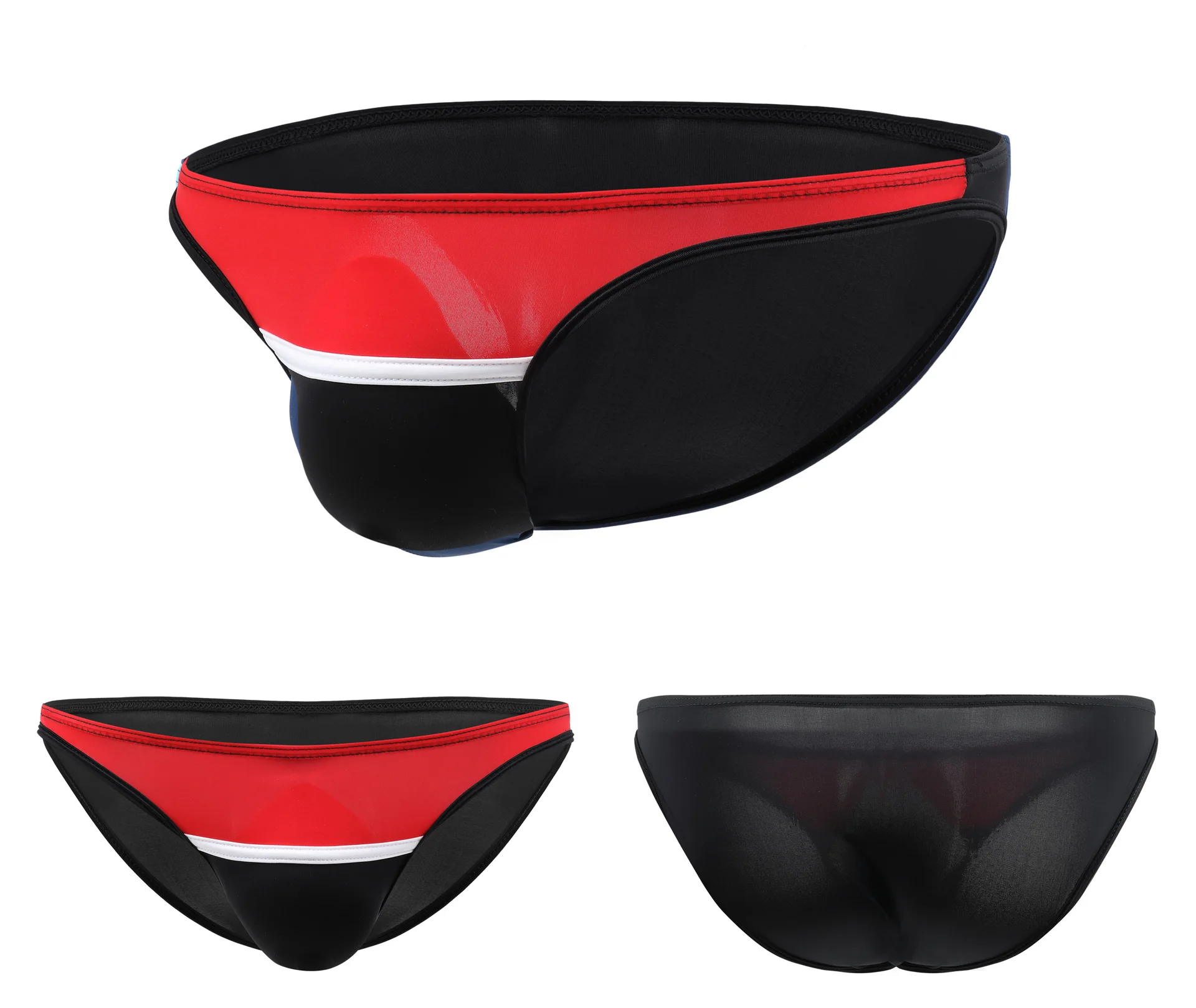 Мужские трусы брифы дышащие сексуальные из ледяного шелка эротическое