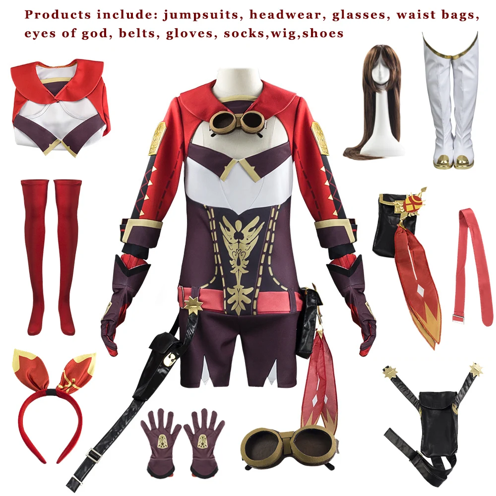 Огненно игра Genshin проектов желтый красный девушка Косплэй носки спортивных