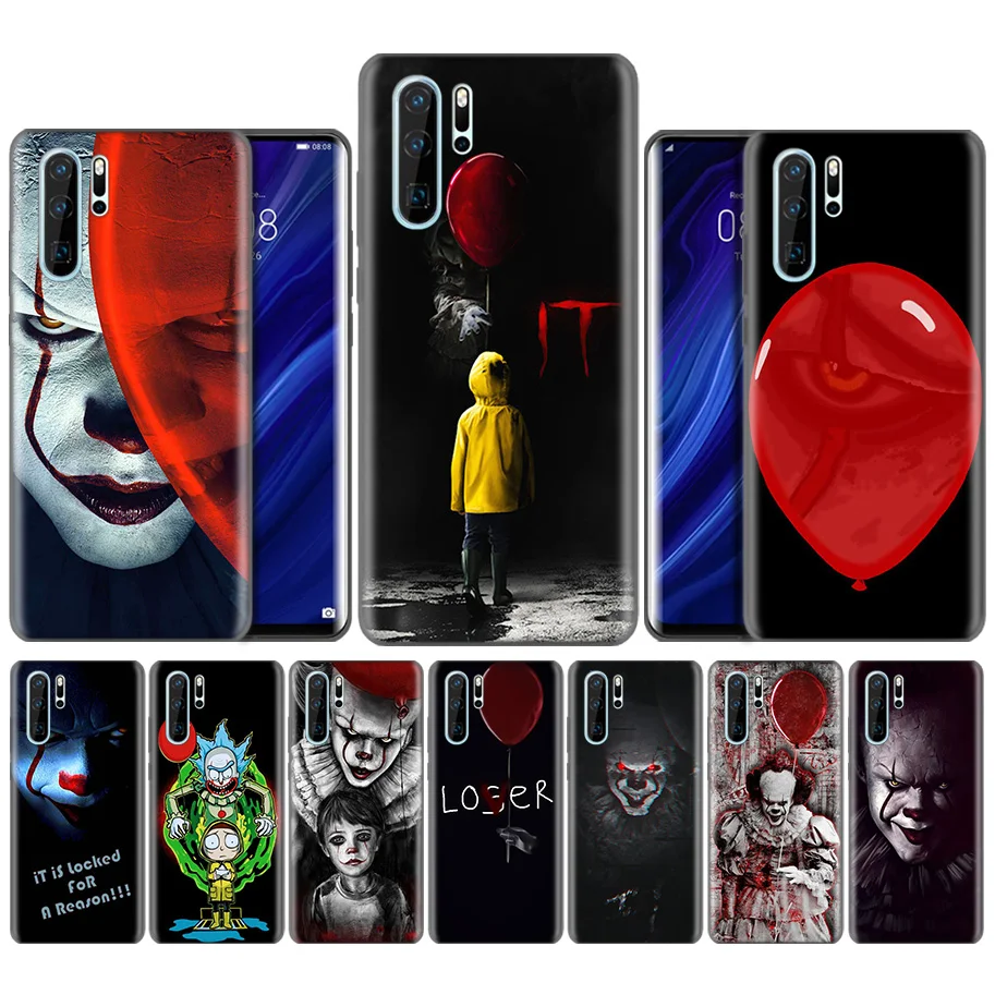 Черный силиконовый чехол для huawei P30 P20 P10 mate 30 20 10 Lite Pro Coque Fundas, чехлы, раковины, Pennywise, клоун, ужас