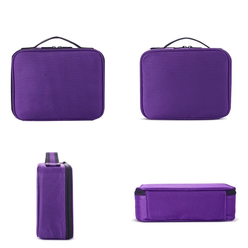 

Upgraded Multifunction Cosmetic Case with Adjustable Divider Organizer portable Makeup Bag Professional Travel storage box