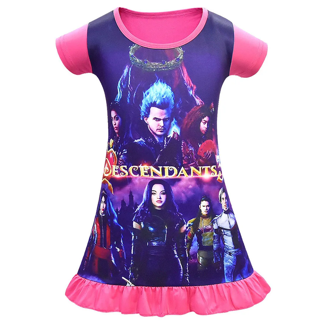 Модель 2019 года платье для маленьких девочек детская домашняя пижама костюм на