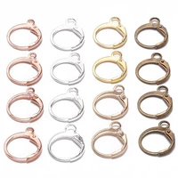20pcs 14x12mm french earring hooks gold silver bronze color metal clasps for diy jewelry earring making findings supplies