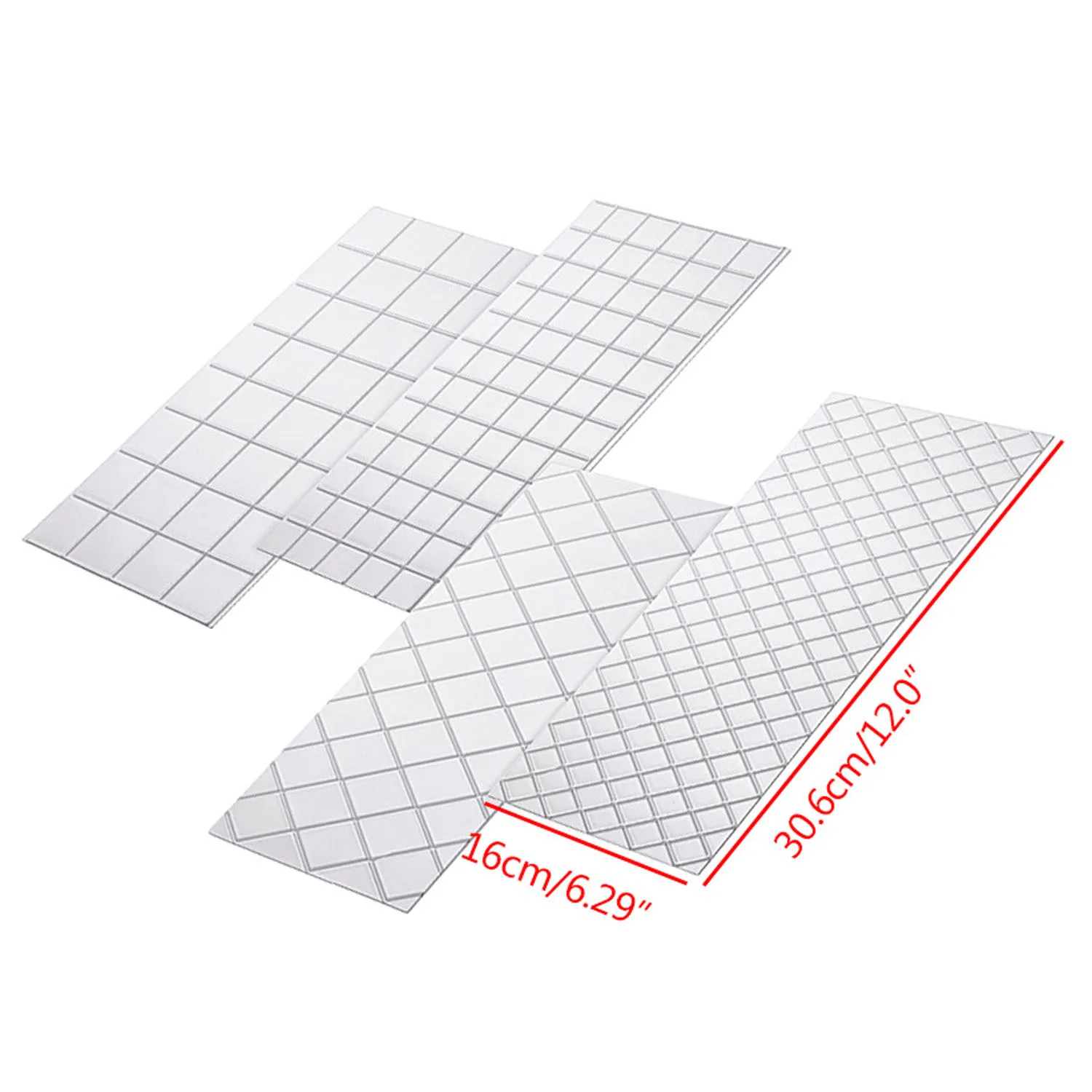 Behogar 4 шт. форма для выпечки тортов прозрачный Fondant (сахарная) сетки рельефная