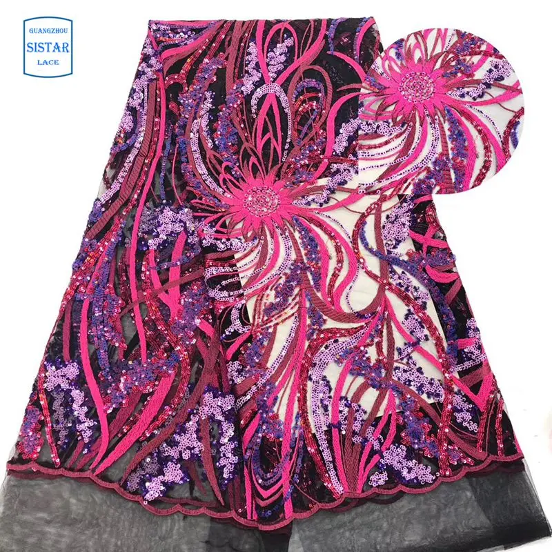 Красивая французская кружевная ткань новейшие нигерийские Кружевные Ткани в
