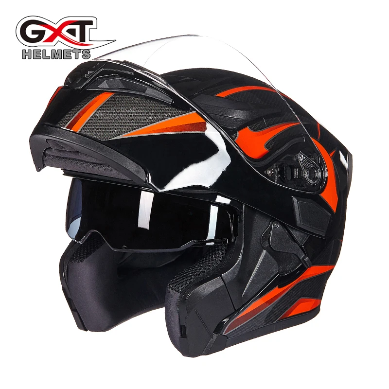 Мотоциклетный шлем с двойным козырьком GXT мотоциклетные шлемы на все лицо