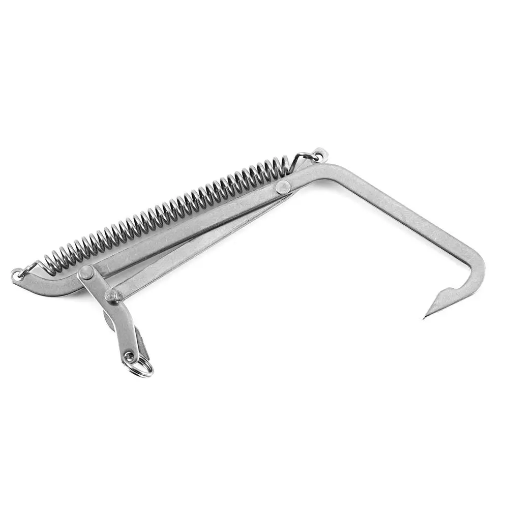 Stainless Steel Fishing Traps Pike Hooks Crab Grabber Tool Clamp Trap goods fishing accessories | Спорт и развлечения