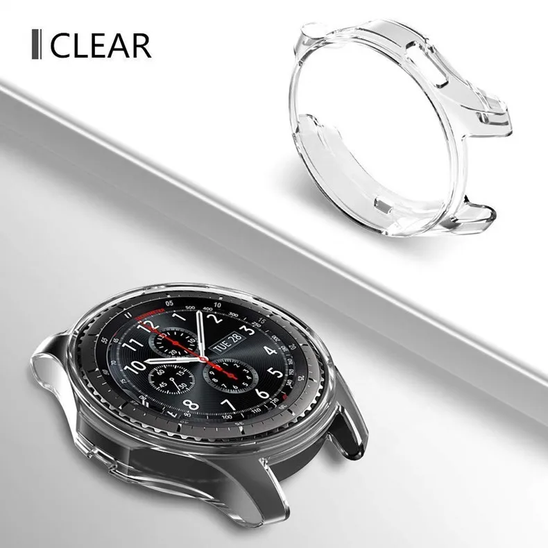 Gear S3 frontier для samsung Galaxy Watch 46 мм 42 м чехол ремешок reloj Обложка Мягкий ТПУ покрытием все вокруг Защитный чехол рамка