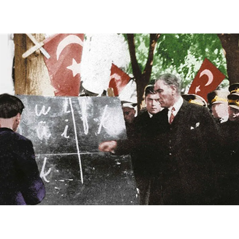 

Ataturk Letter Revolution Canvas Print 50x70 cm