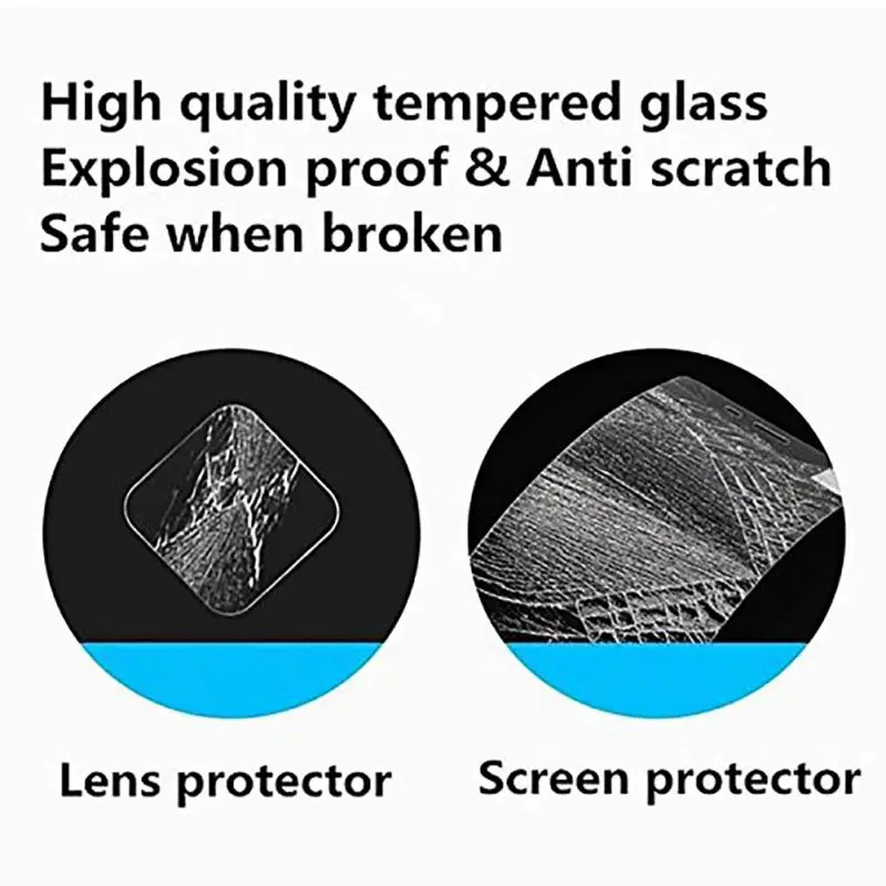 Смартфон задняя камера Объектив Закаленное стекло ультра ясный протектор для