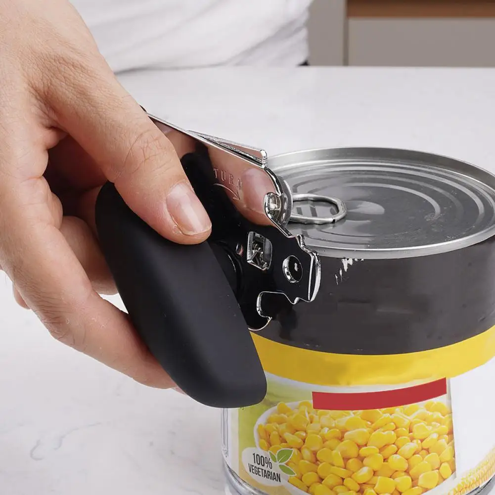 

High Quality Stainless Steel Cans Opener Professional Ergonomic Manual Can Opener Side Cut Manual Can Opener Kitchen supplies