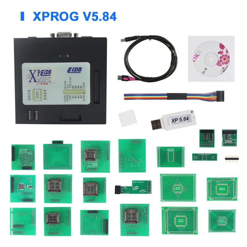 Профессиональный ПРОГРАММАТОР XPROG V5.84 ECU версии обновленный программатор EEPROM с USB