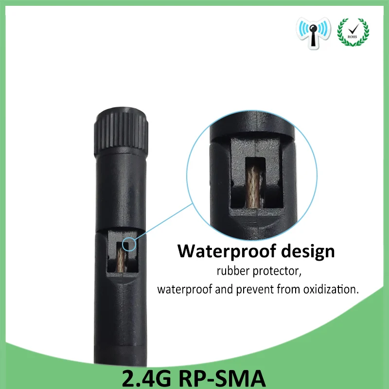 EOTH 20pcs 2.4g antenna 3dbi sma female wlan wifi 2.4ghz antene IPX ipex 1 SMA male pigtail Extension Cable iot module antena