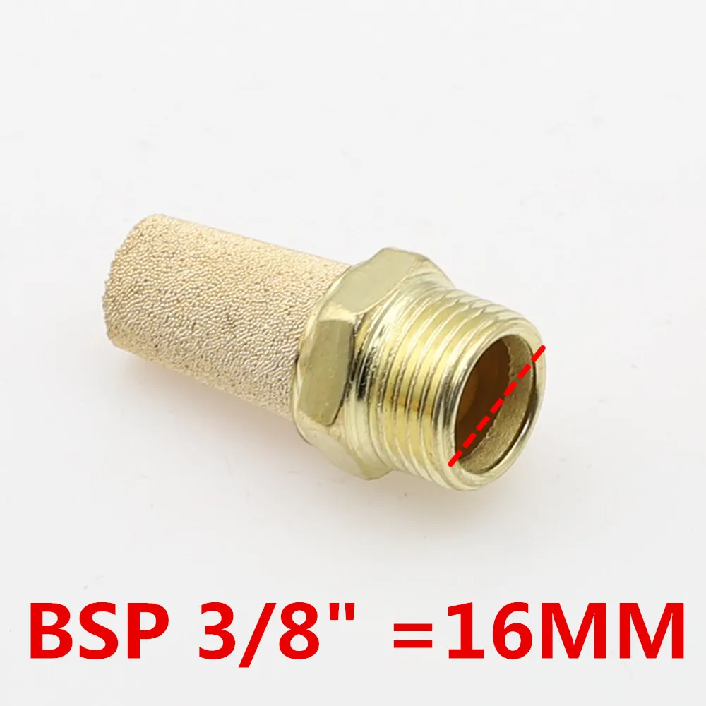 Медный фитинг M5 1/" 1/4" 3/" 1/2" Пневматический латунный для глушителя выхлопного звука пневматические глушители фитинг шумоподавитель редуктор коннектор - Цвет: BSL 03