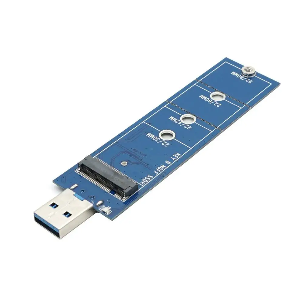 M.2 к USB3.0 адаптер B Ключ SSD USB 3 0 2280 M2 накопитель NGFF конвертер ридер карта|USB-адаптеры|