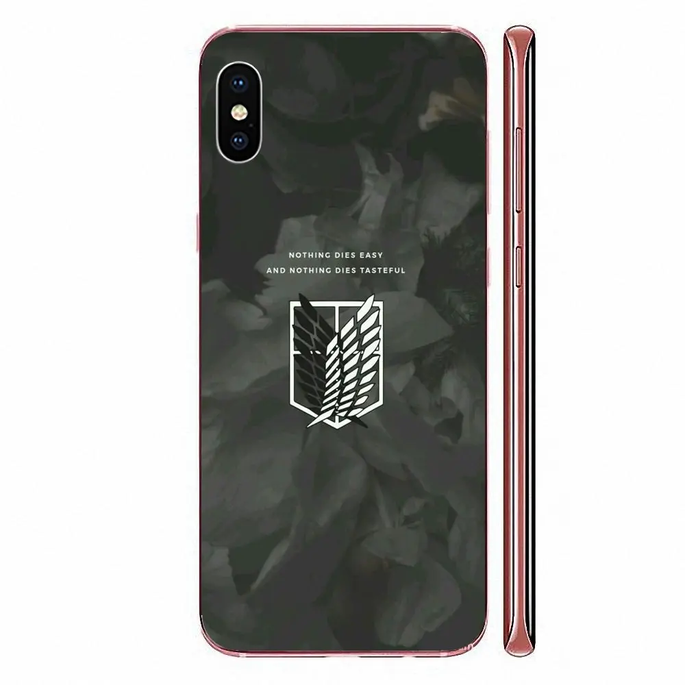 Мягкий дизайн телефона для Xiaomi Redmi Note 2 3 3S 4 4A 4X 5 5A 6 6A Pro Plus аниме Атака Титанов