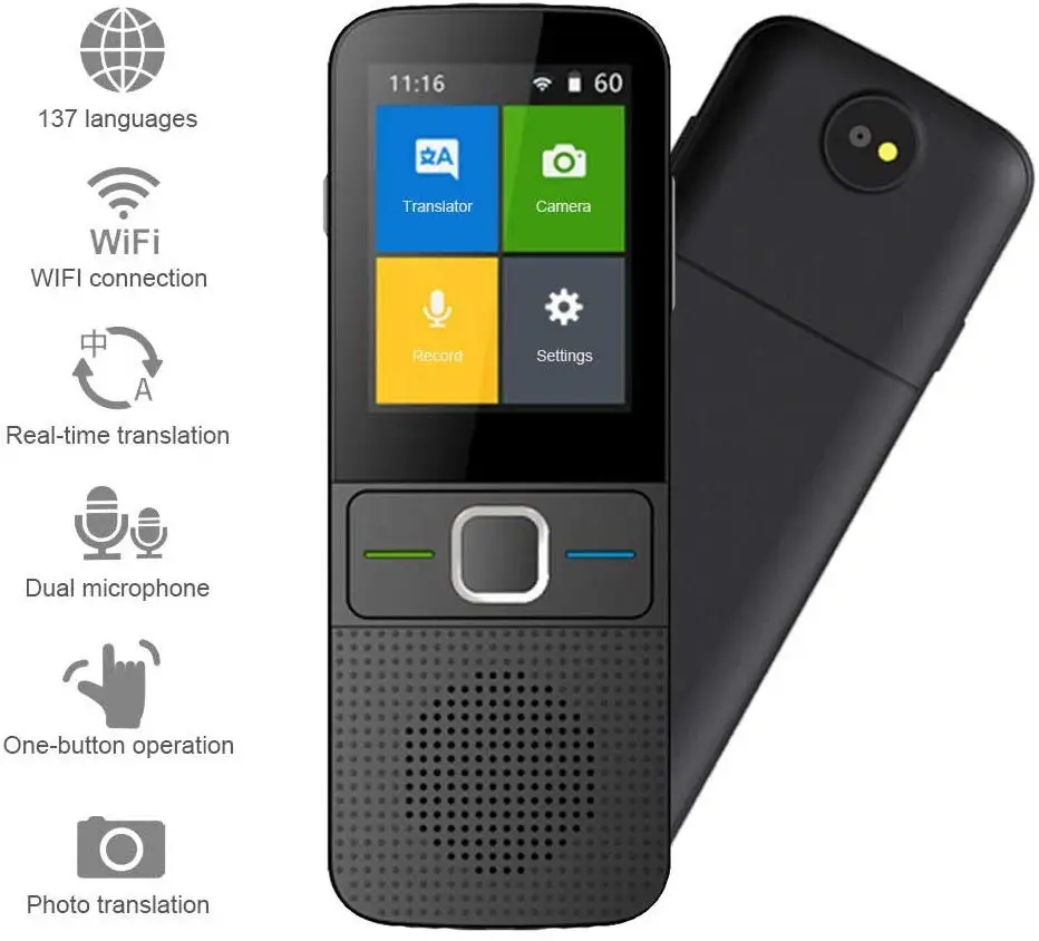 2 4 дюйма HD сенсорный язык переводчик Смарт голосовой устройство фото 137 s