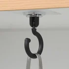 Крючок Поворотный на потолок, для кухни, ванной, настенный держатель ключа, 1 шт.