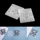 Серьги, кулон, прессформы из смолы, силиконовая высушенная форма, цветок, УФ-смола, эпоксидная смола для самостоятельного изготовления ювелирных изделий, литые формы, ювелирный инструмент