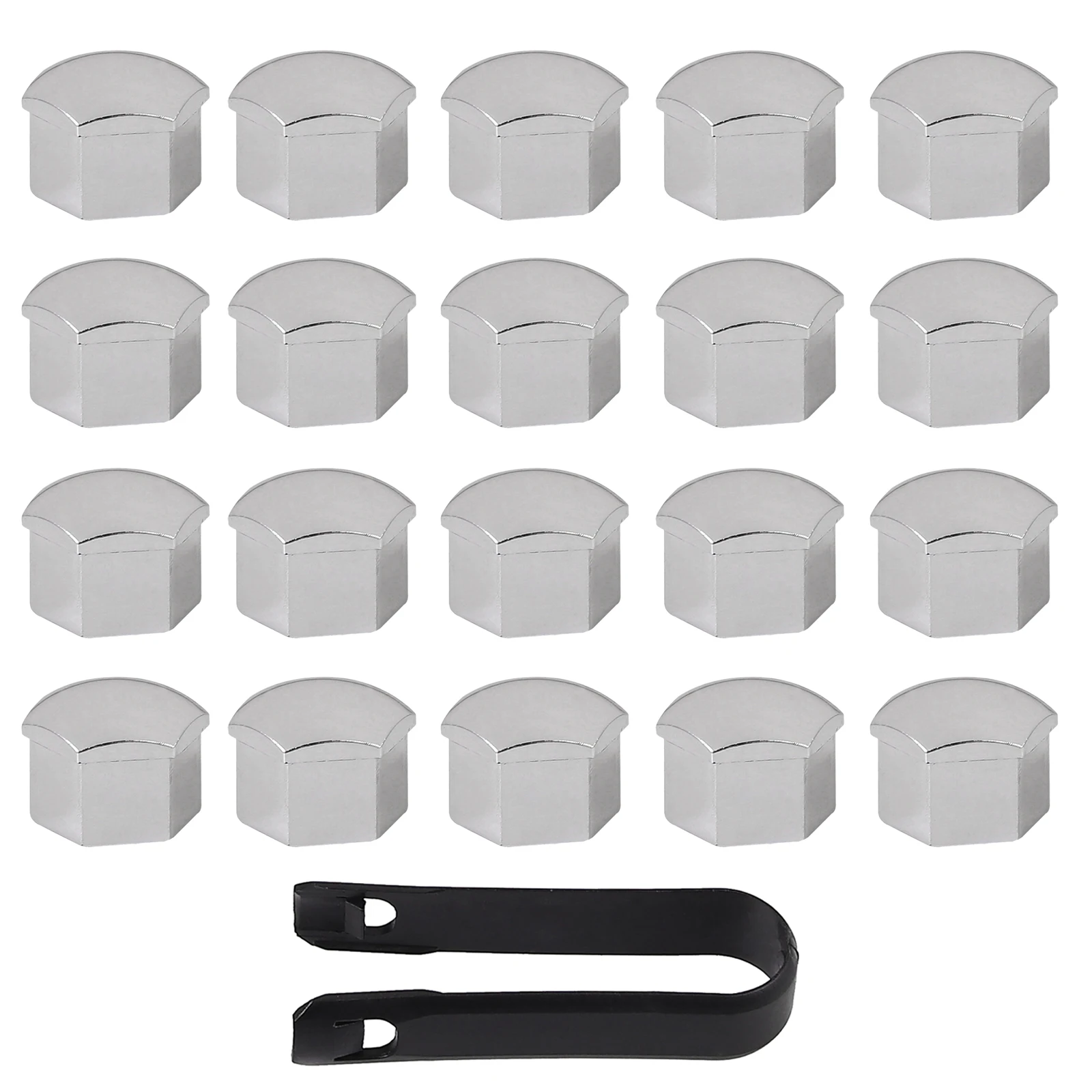 Justech 20 шт. 17 мм СПЛАВ КОЛЕСНЫЕ гайка с болтом крышка головки хром защита винта