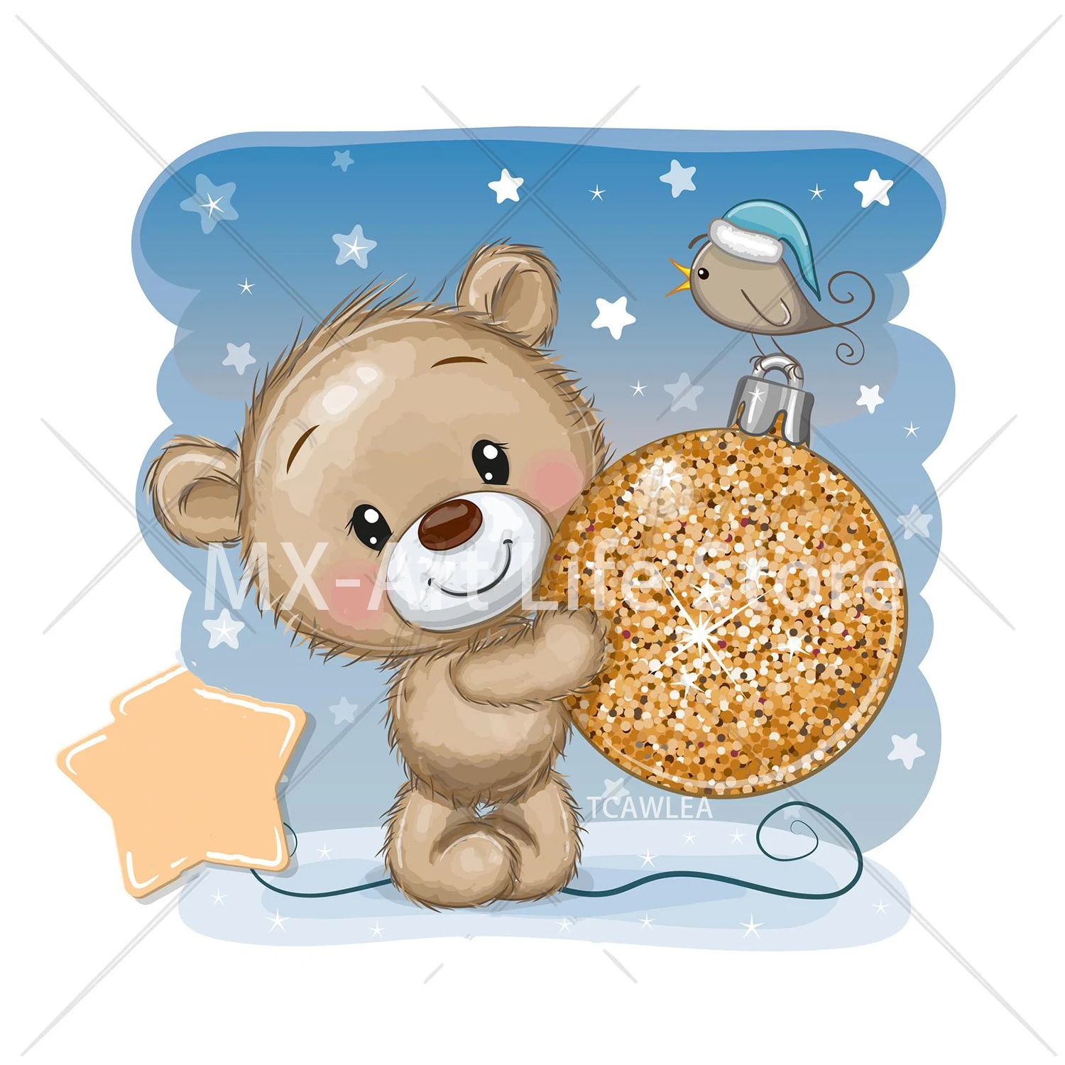 Пресс формы Рождественский медведь счастливый шар птица 2020|Вырубные штампы| |