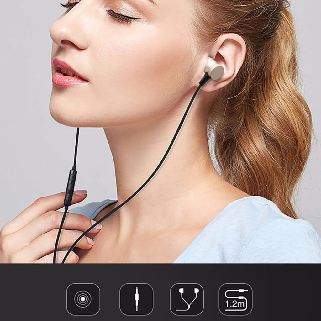 

Original Awei ES-70TY 3.5mm Heavy Bass Wired Metal In-Ear Earphone Headset Mic Stereo Wired Headset Deep Bass Sound for Samsung