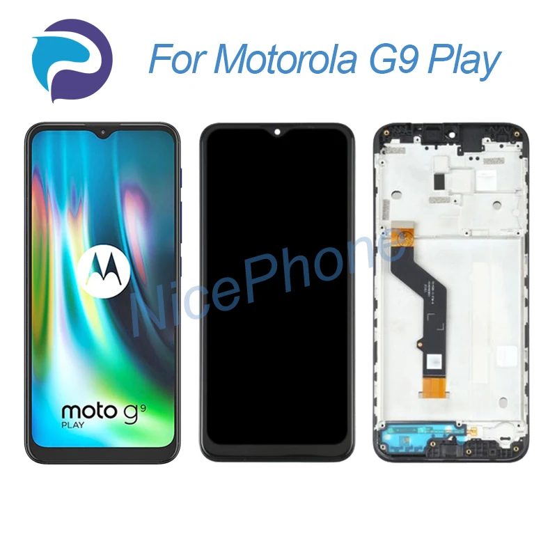 ЖК-экран для Motorola G9 Play + сенсорный дигитайзер дисплей 1600*720 XT2083,XT2083-1 Moto G9 Play ЖК-экран