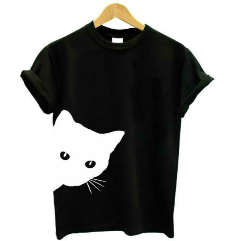 2020 женская футболка с коротким рукавом Повседневная для пары летняя принтом