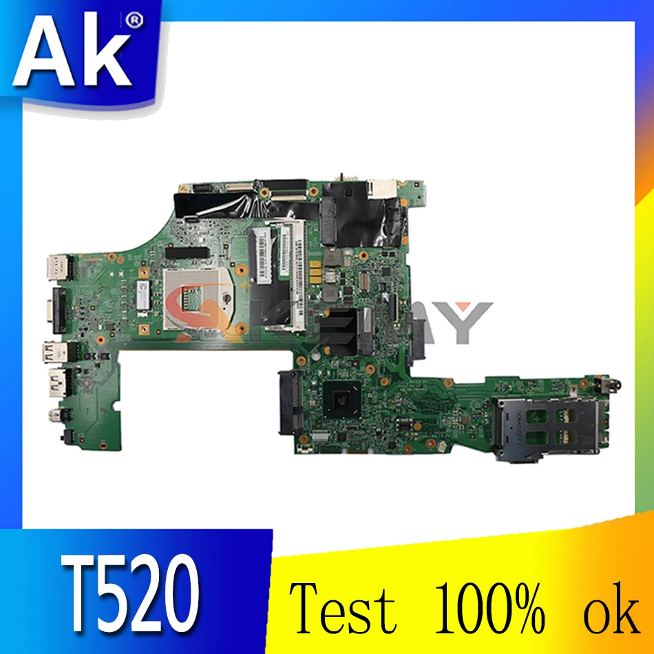 

Laptop motherboard For LENOVO Thinkpad T520 Mainboard 04W2020 H0220-3 48.4KE34.011 HM67