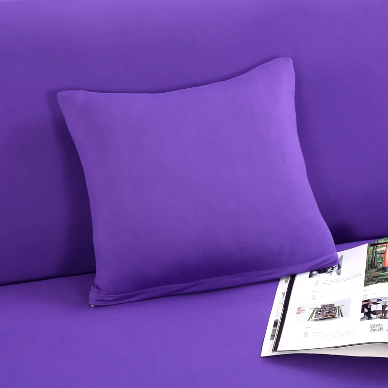 Чехол для дивана из спандекса однотонный полностью обернутый нескользящий