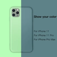 ultra thin liquid silicone phone case for iphone 11 pro se xsmax xr xs x 8 7 6s 6 plus original silky protection cover coque