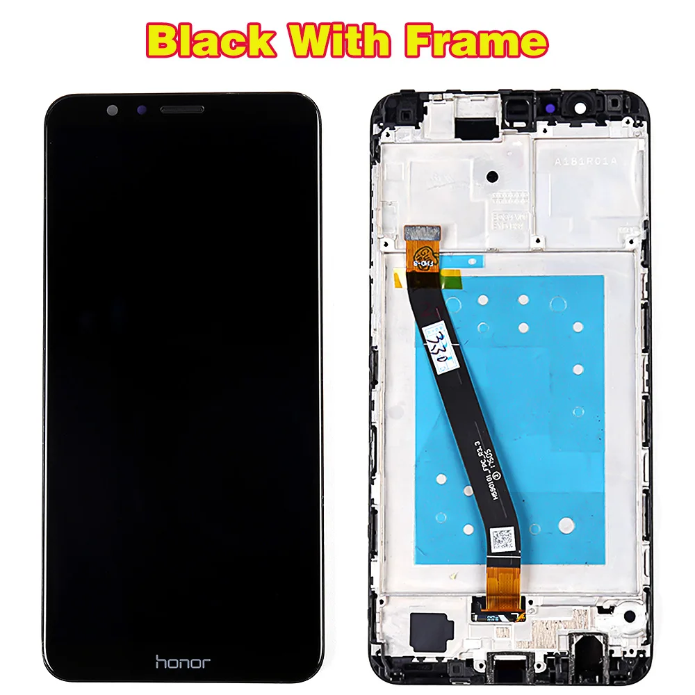 Black with Frame Huawei Honor 7X BND-L21 BND-L22 BND-L24 5,93 дюймов ЖК-дисплей для Mate SE, сенсорный экран, дигитайзер, для сборки рамка с бесплатными инструментами - Цвет: Black with Frame