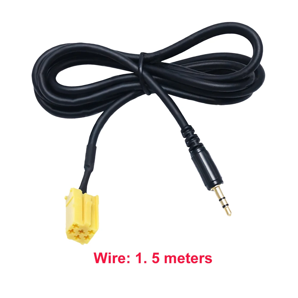 Автомобильный кабель для подключения аудио устройств Car 3.5MM Jack to ISO 6Pin Connector Aux Cable для Alfa Romeo Fiat Grande Punto + 2 инструмента.