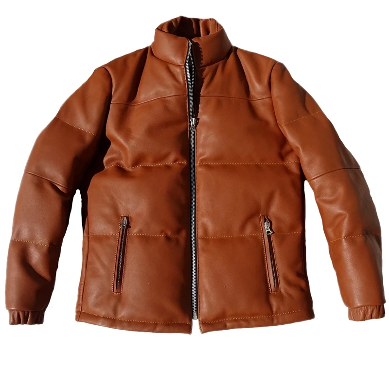 

Only 45 pieces!Import Head Layer Cowhide Down Jacket Male Winter To Keep Warm