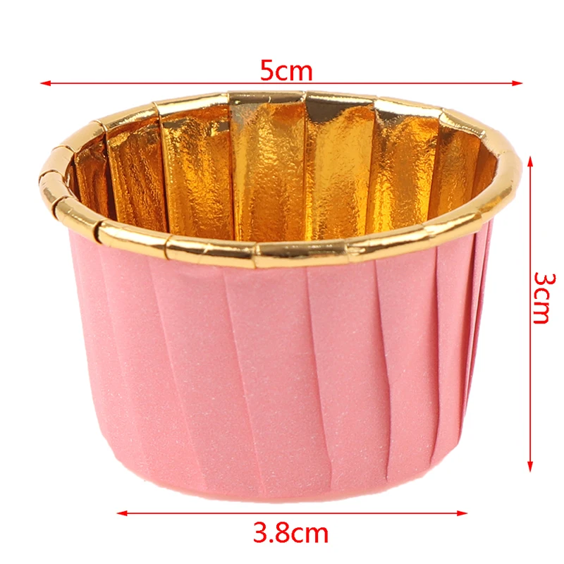 

50PCS/Pack Mini Muffin Cupcake Liner Cake Wrappers Baking Cup Tray Case Cake Paper Cups Pastry Tools Party Supplies