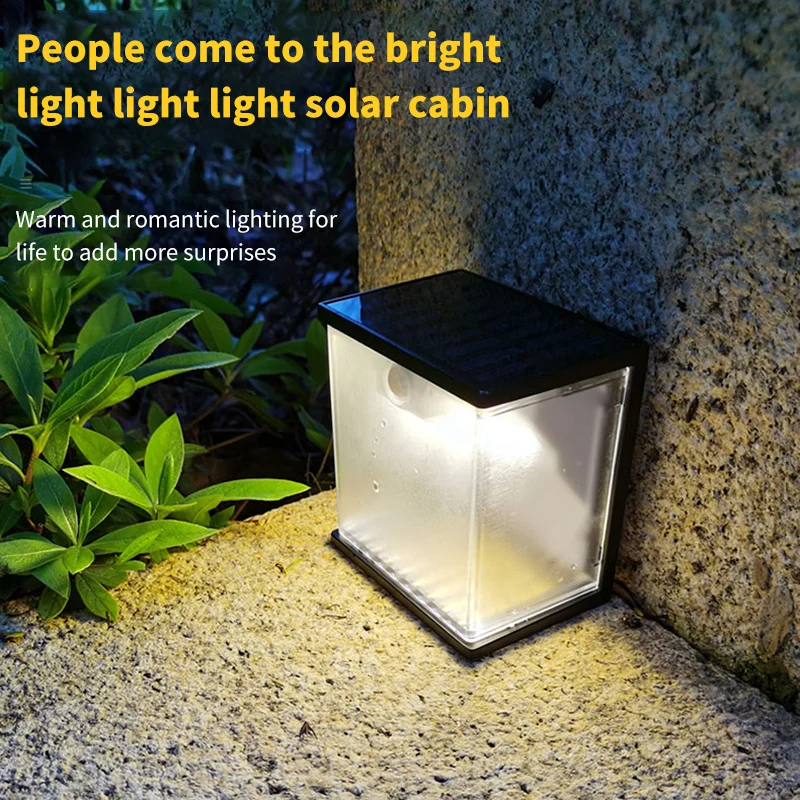 

Solar Wall Light Infrared Sensor Wall Lamp Intelligent Light Control Solar Light for Pathway Patio Garden Outdoor