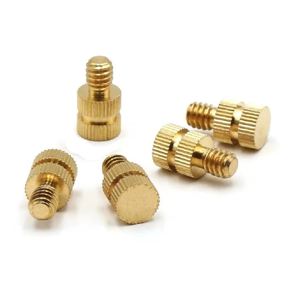 

10PCS Photographic equipment holder accessories 1/4-20 knurled injection molded copper nut embedded copper screw