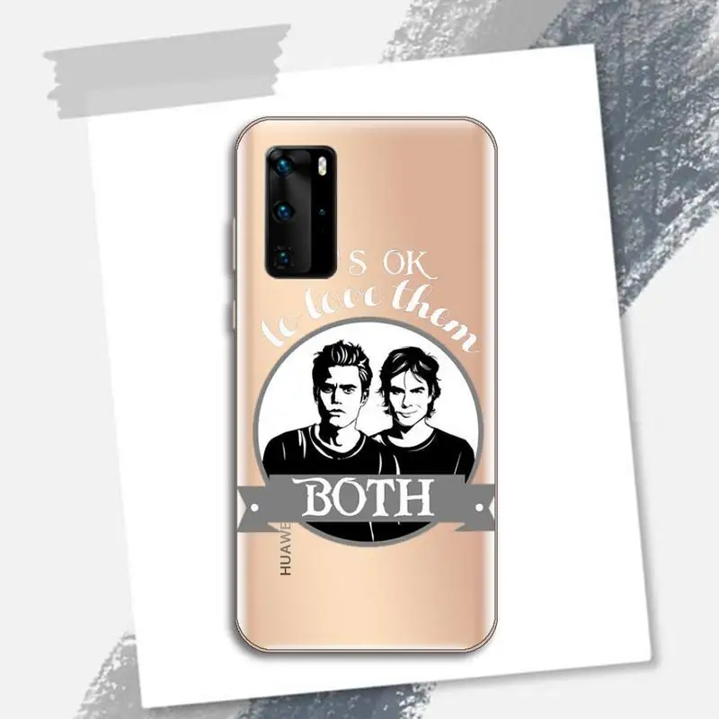

The vampire diaries Silica gel Phone Case Transparent for Huawei P honor 8 10i 20 30 40 smart 2019