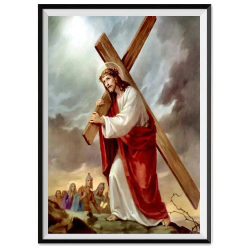 

5D DIY Алмазная Картина Пейзаж Париж Эйфелева башня Алмазная Иисус Алмазная вышивка крестиком Круглая Мозаика домашнее украшение с бриллиант...