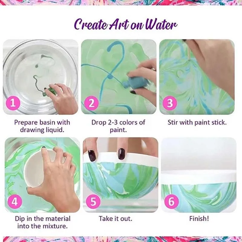 

Kids Drawing Toys Handmade School Art Class Painting Floating Kit Painting Children Drawing Early Educational Craft Toys M1C7