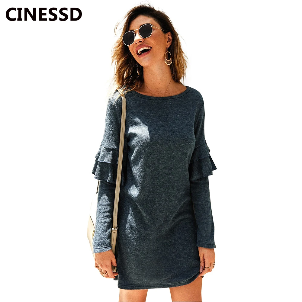 Женский вязаный свитер CINESSD белый Хлопковый пуловер с длинными рукавами и