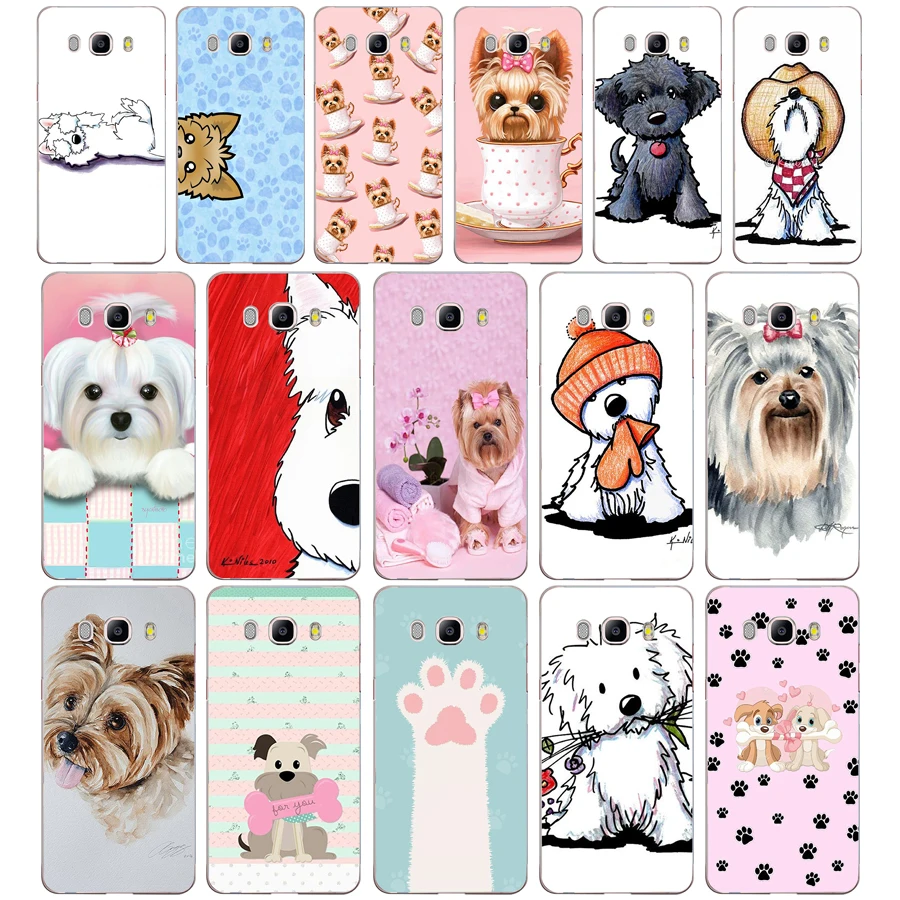 80AA yorkshire terrier dog puppy gift Soft Silicone Tpu Cover phone Case for  Samsung Galaxy J3 J5 2016  2017 case