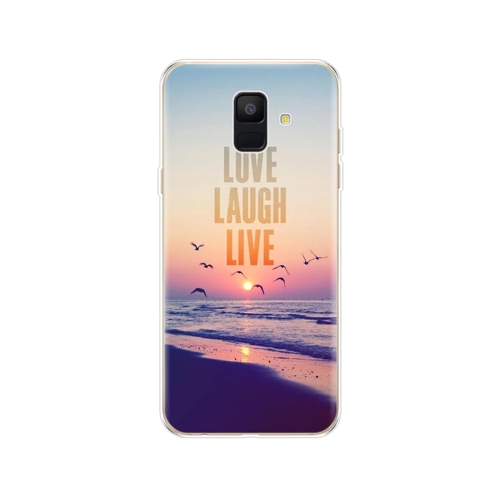 Чехол для Samsung Galaxy A6 2018 чехол с двумя sim-картами SM A600 A600F samsung plus A605 A605F силиконовый