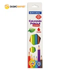 Карандаши цветные BRAUBERG PREMIUM, 6 цветов, шестигранные, грифель мягкий 3.3 мм, 181655