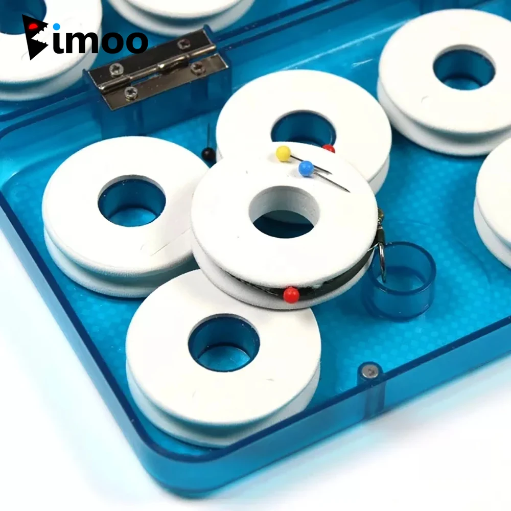 

ABS Fishing Tackle Box with Soft EVA Foam Board for Snelled Hooks / Carp Leader Main Line / Flies Pupa Lavaret Rig Case / Hegene