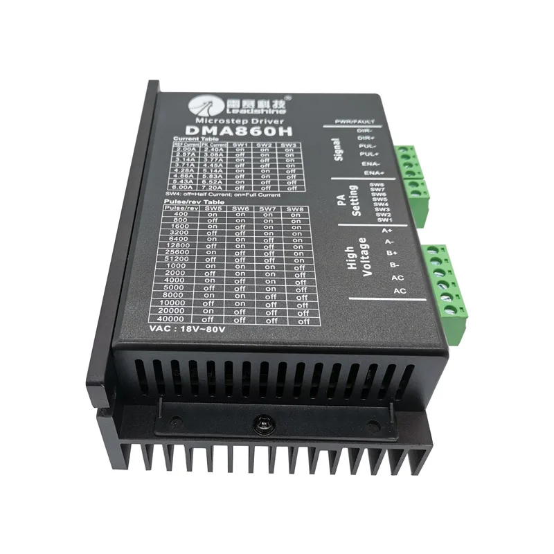 Драйвер шага Leadshine DMA860H драйвер DSP microstep driver 2 phase AC18 ~ 80V DC24 80V|Драйвер двигателя| |