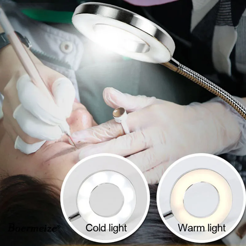 

LED Desk lamp, Tattoo Lamp With Clamp ,USB beauty tattoo lamp Cold Light Eyebrow Makeup Illuminator Equipment Nail Art Tools