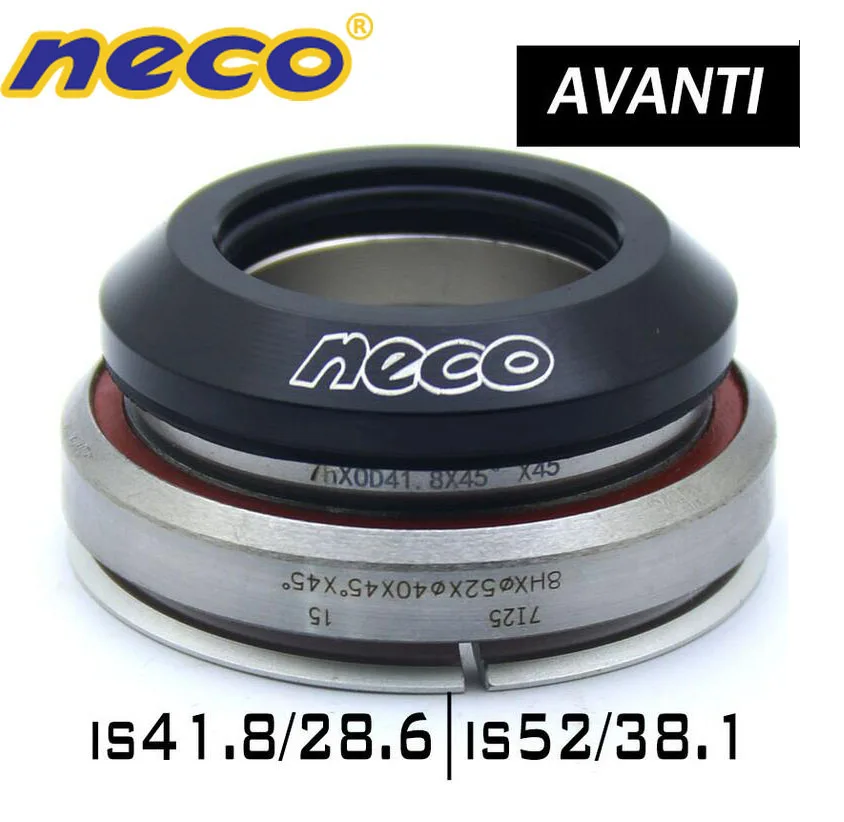 Neco подшипник гарнитура для Avanti 41,8 28,6 52 38,1 коническая форма дорожный велосипед горный велосипед